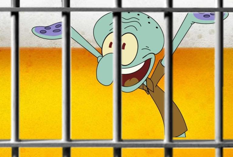 Squidward Slammed With DUI