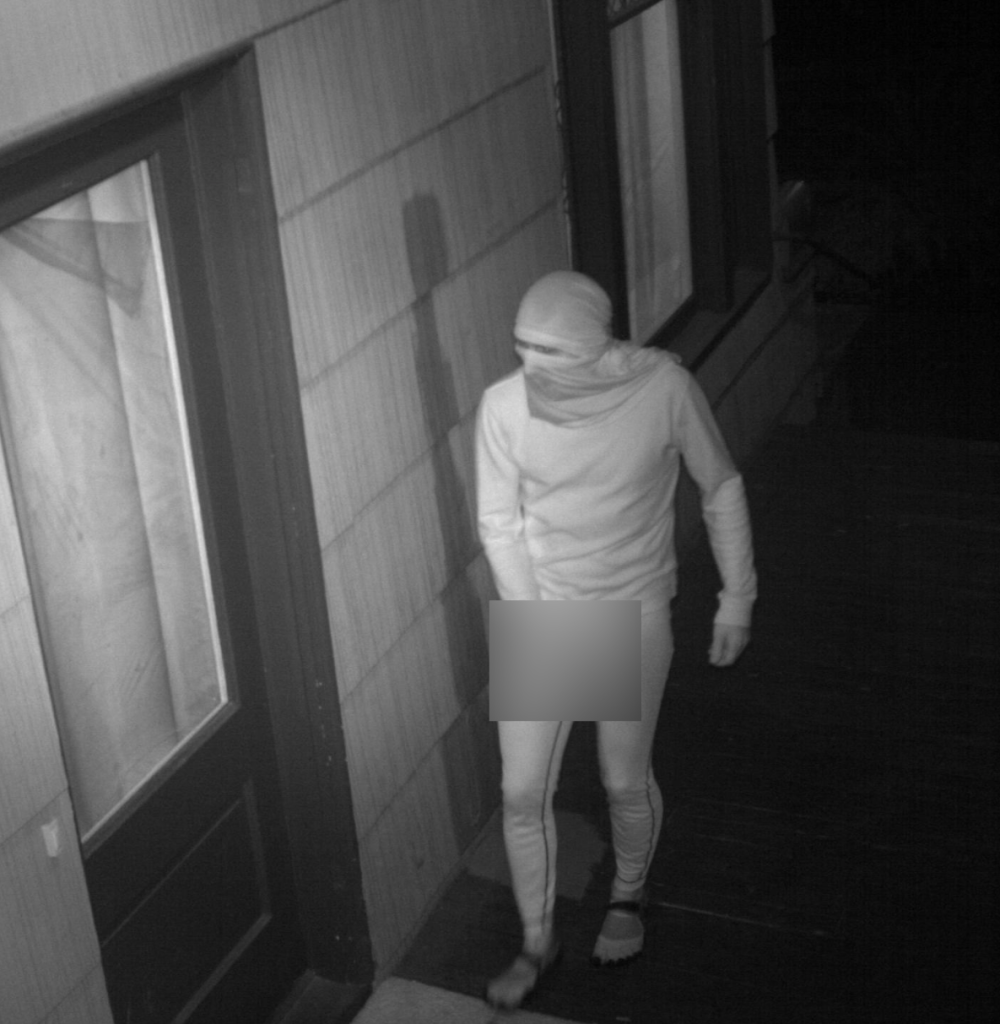 the masked masturbator caught on surveillance camera